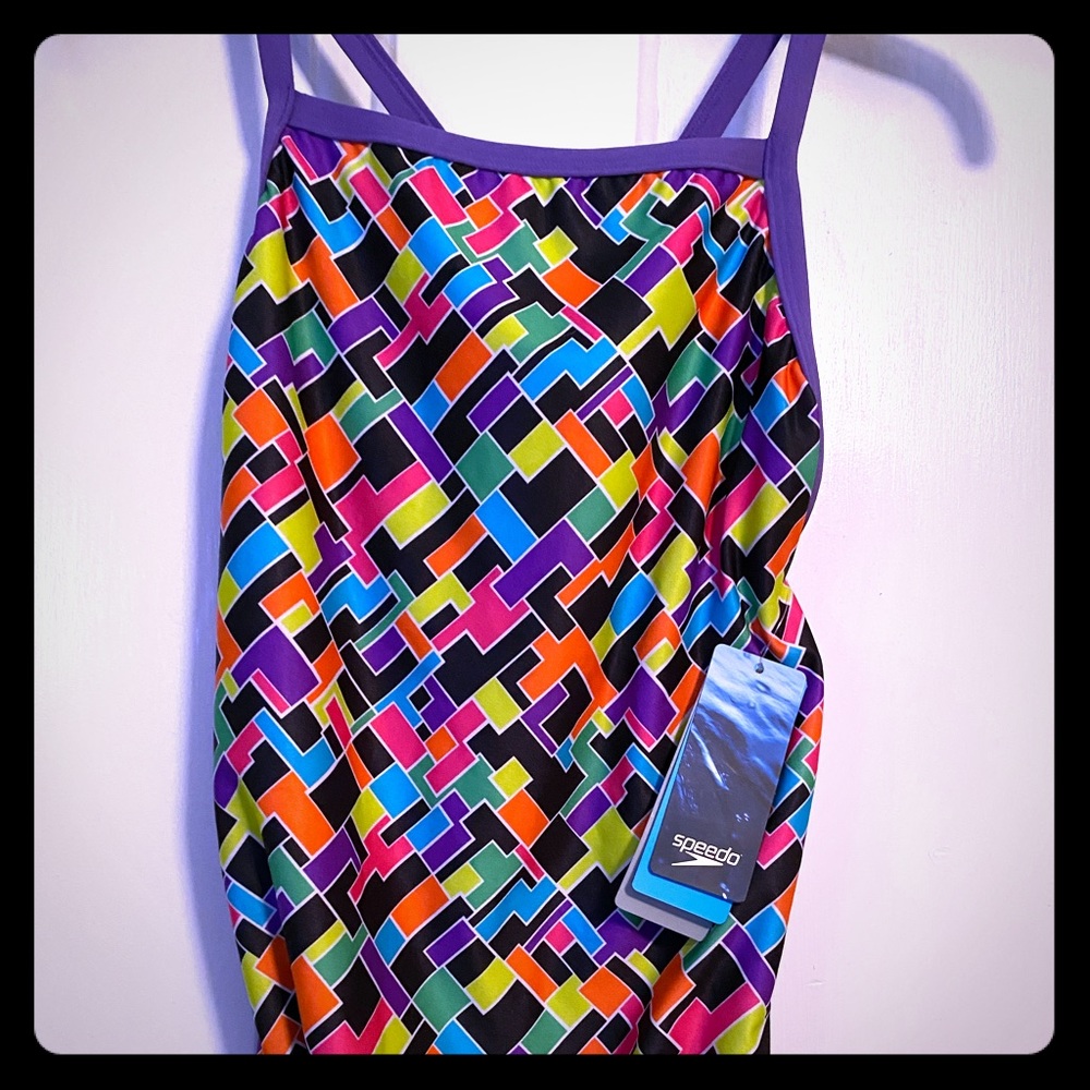 Speedo training swimsuit size 8 NWT